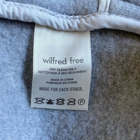 Wilfred Free Aritzia The Ganna Shirt Jacket light grey Size XS - Picture 10 of 10